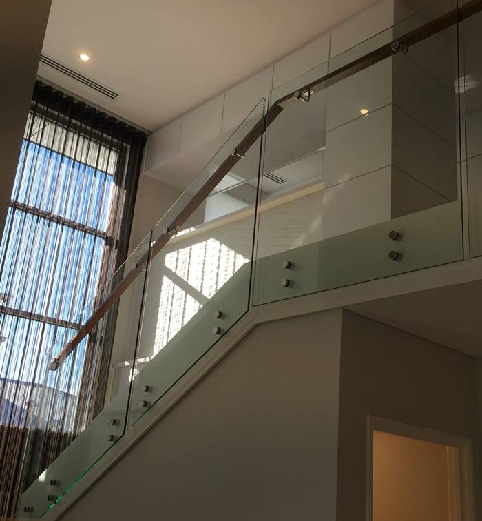 Glass Balustrade with Timber Handrail